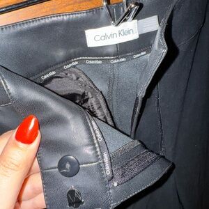 Calvin Klein leather pants